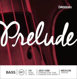Struny do kontrabasu D'Addario Prelude J610 1/4M - średni naciąg